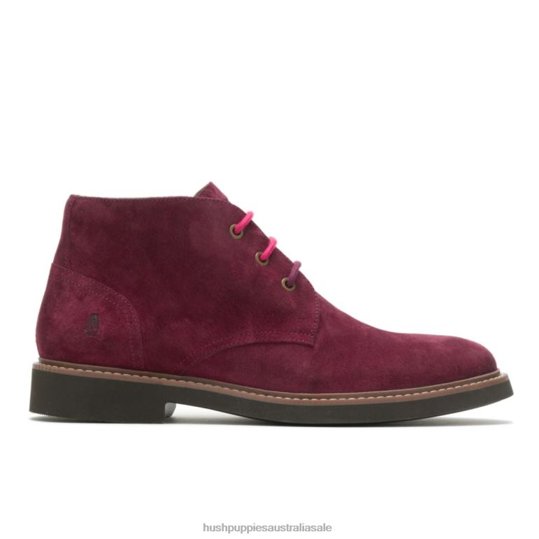 Wine Suede Detroit Chukka Men Hush Puppies Boot F264D268