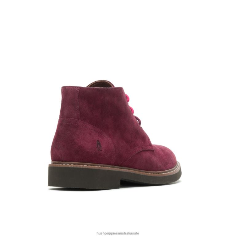 Wine Suede Detroit Chukka Men Hush Puppies Boot F264D268