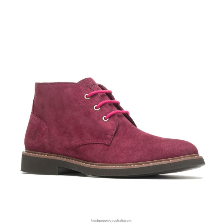 Wine Suede Detroit Chukka Men Hush Puppies Boot F264D268