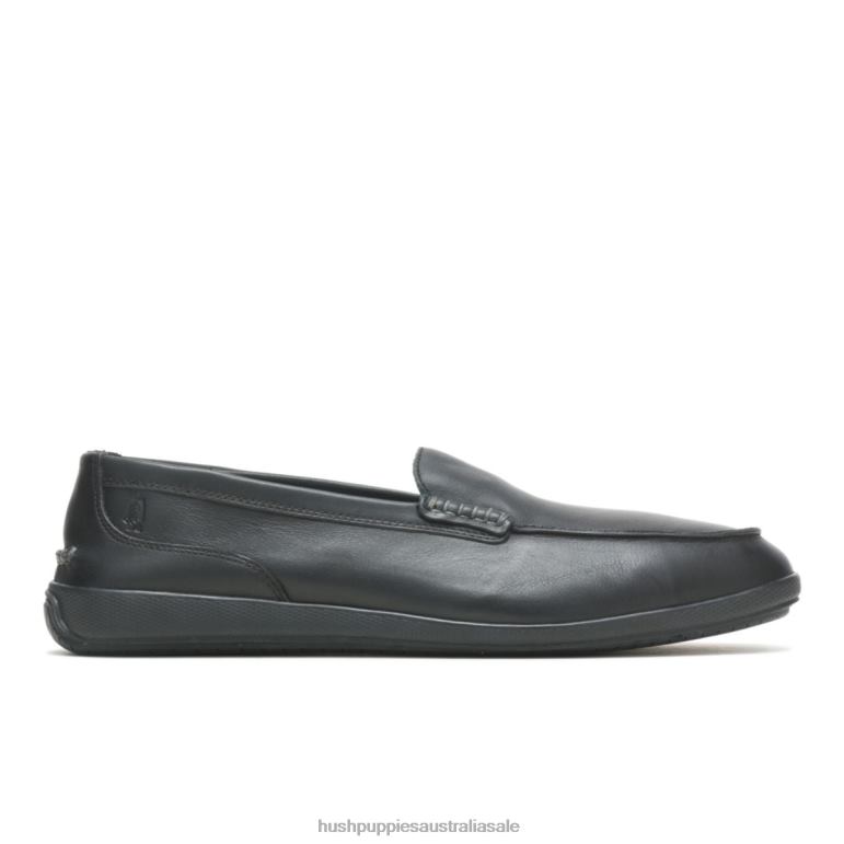 Black Leather Finley Loafer Men Hush Puppies Loafer F264D315