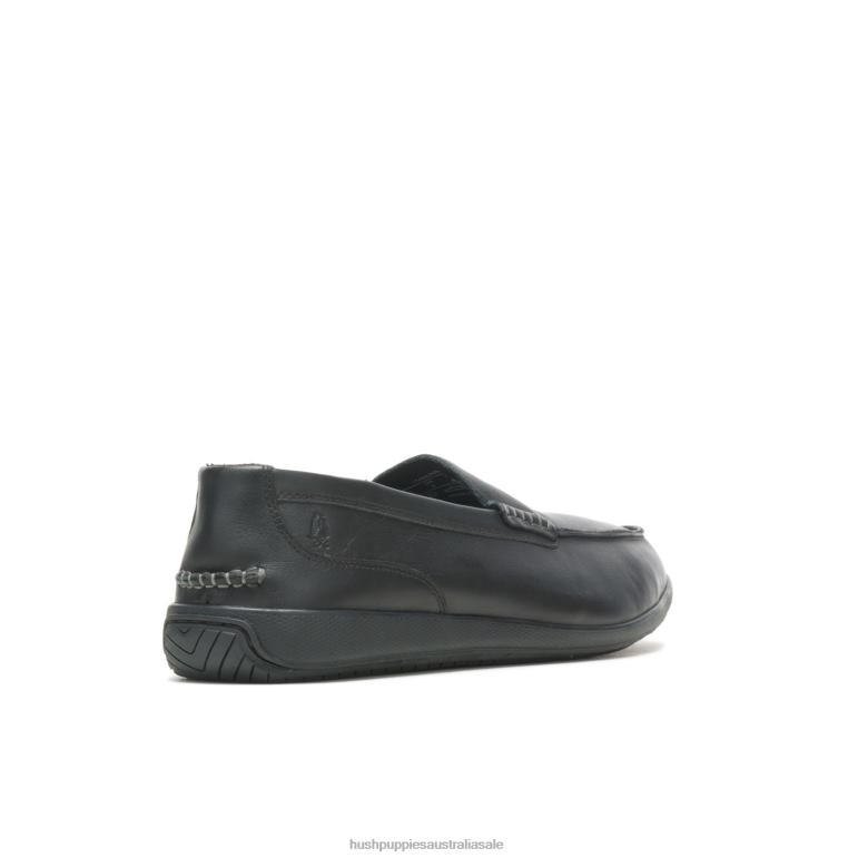 Black Leather Finley Loafer Men Hush Puppies Loafer F264D315