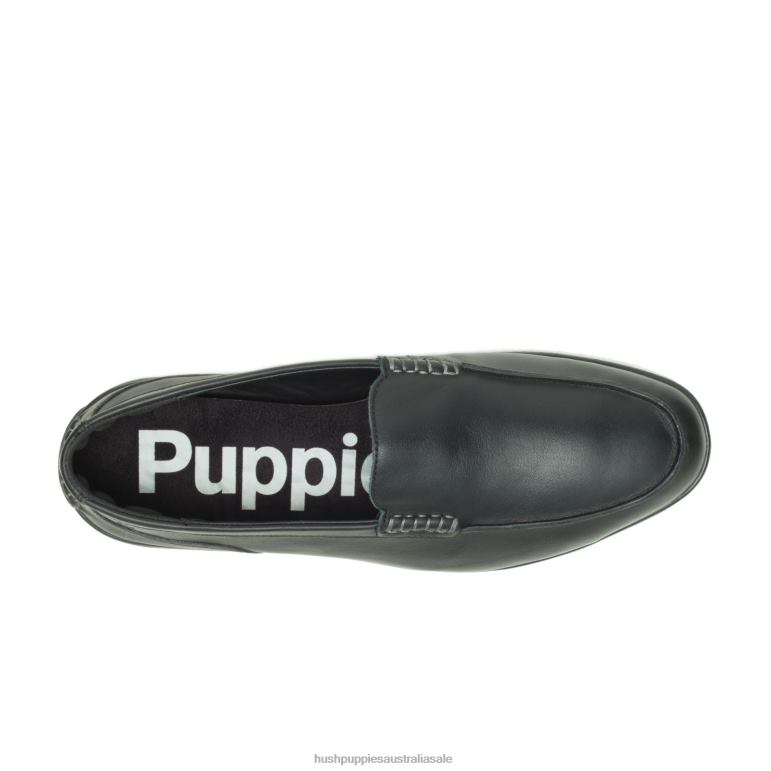 Black Leather Finley Loafer Men Hush Puppies Loafer F264D315