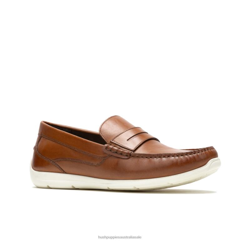 Cognac Leather Julian Loafer Men Hush Puppies Loafer F264D305