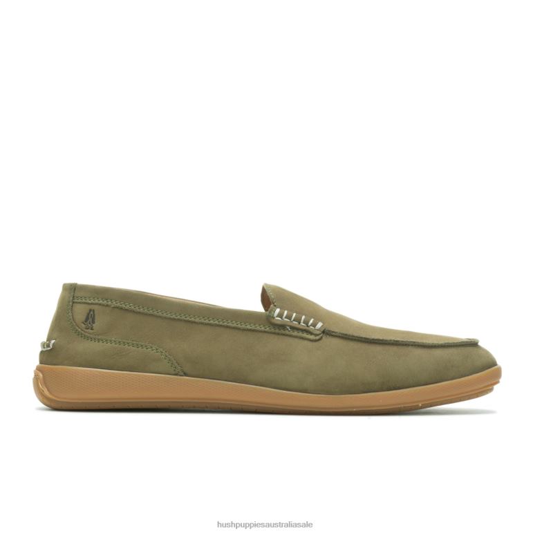 Olive Nubuck Finley Loafer Men Hush Puppies Loafer F264D314