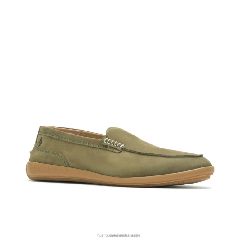 Olive Nubuck Finley Loafer Men Hush Puppies Loafer F264D314