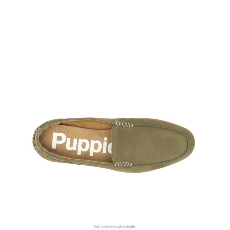 Olive Nubuck Finley Loafer Men Hush Puppies Loafer F264D314