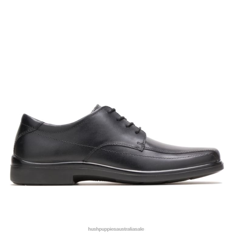 Black Leather Venture Men Hush Puppies Oxford F264D304