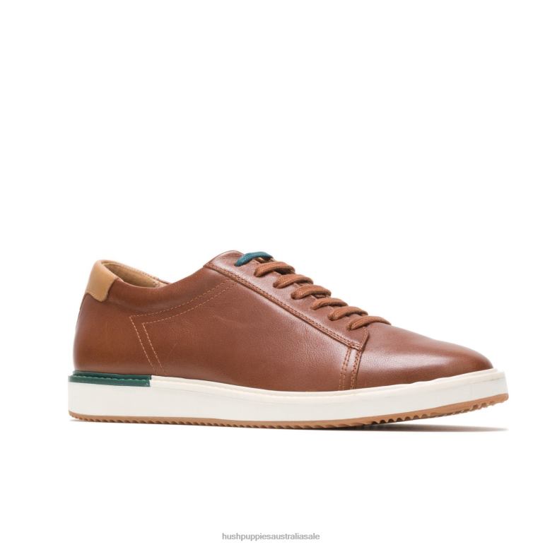 Cognac Leather Heath Sneaker Men Hush Puppies Sneaker F264D324