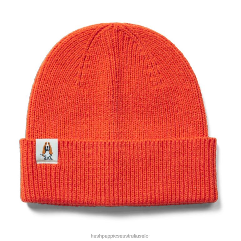 Brick Orange Knit Beanie Women Hush Puppies Beanie F264D255