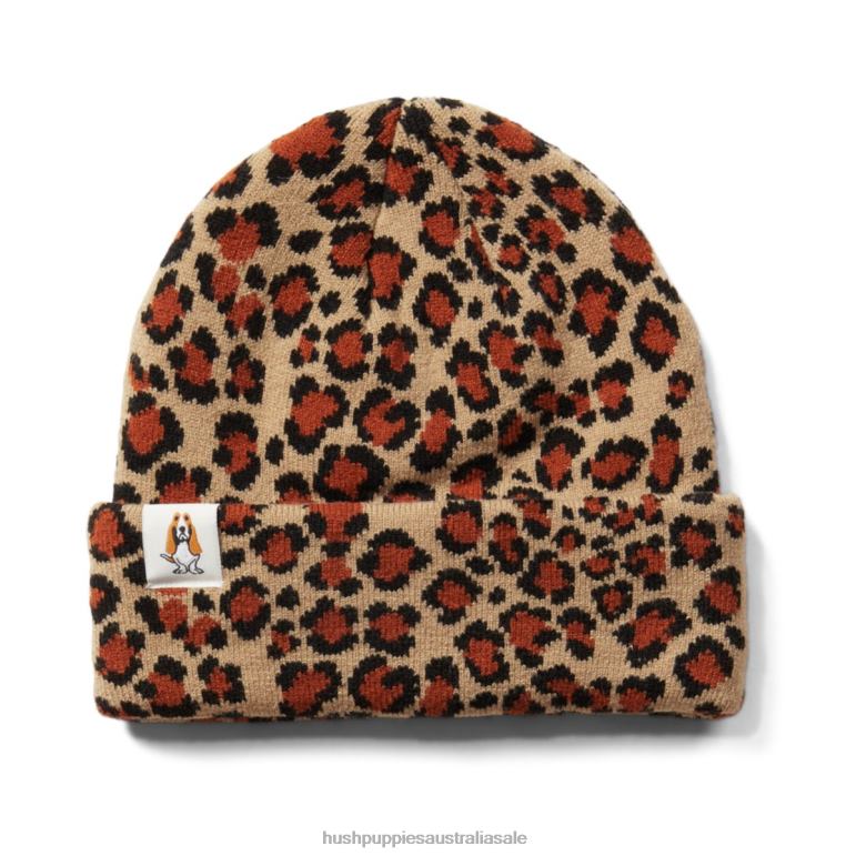 Leopard Print Knit Beanie Women Hush Puppies Beanie F264D259