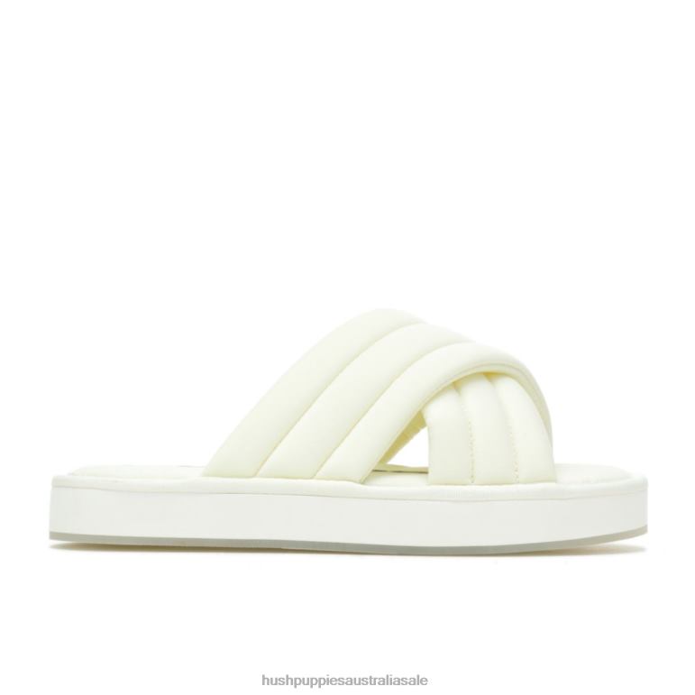 Vanilla Cream Sunshine Slide Sandal Women Hush Puppies Sandal F264D23